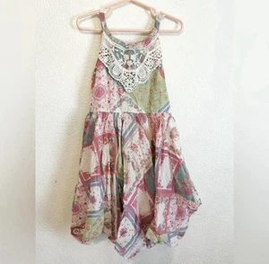 Emmas Garden 100% Cotton Handkerchief Floral Girls Sundress Size 6 - Picture 1 of 10