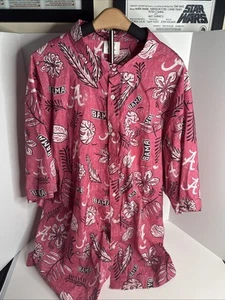 VTG Wes and Willy Mens XXXL Bama Alabama Crimson Tide Hawaiian Floral Shirt - Picture 1 of 7