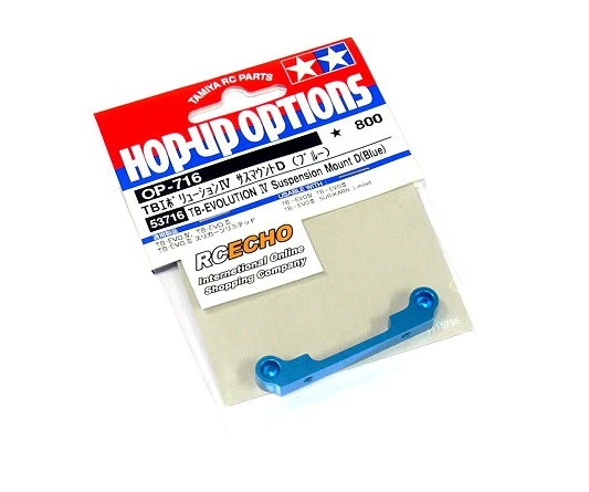 Tamiya Hop-Up Options TB-EVOLUTION IV Suspension Mount D (Blue) OP-716 53716 - Image 1 of 1