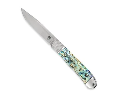 New CobraTec Trapper Abalone with 154CM Blade Folding Knife CTTHRABA154CM - Image 1 of 4