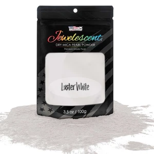 Luster White Mica Pearl Powder 3.5oz Cosmetic Grade Resin Soap Slime Makeup Art - Picture 1 of 5