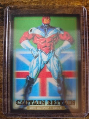 2024 Marvel Masterpieces '92 Platinum Captain Britain Lenticular Parallel #15 - Image 1 of 2