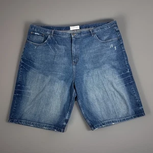 Brooklyn Xpress Baggy Jean Shorts Men’s Size 52 Waist  Denim 14 1/2 Inseam - Picture 1 of 10