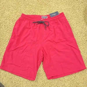Club Room 9" Inseam Drawstring Bathing Suit Men's Swimwear Pink Swimming Suit - Picture 1 of 3