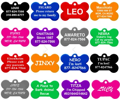 Pet ID Tags, Pet Tags, Dog Tags, - MADE IN USA - Image 1 of 4