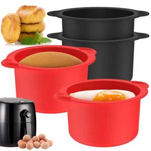 4X Silicone Air Fryer Egg Mold Egg Poacher Cups Non Stick Air Fryer Egg Poacherø - Picture 1 of 11