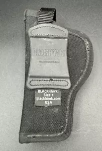 Blackhawk Nylon Hip Holster Size 1 RH for 3"-4" Barrel Medium Auto Black USA - Picture 1 of 8