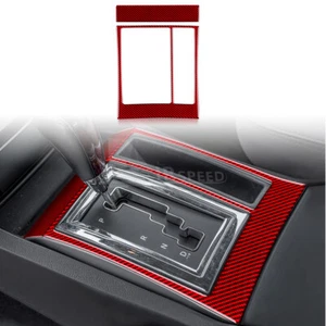 For Chrysler 300 300C 2005-2007 Center Gear Shift Frame Carbon Fiber Sticker RED - Imagen 1 de 7