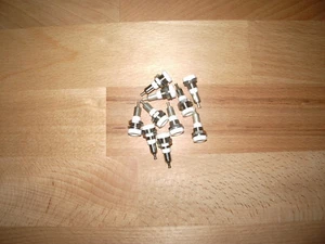 10x Bananenbuchse 4 mm Laborbuchse Banane Einbaubuchse-Loetanschluss weiss - Bild 1 von 1