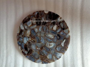 21" Agate Table Top Natural Gemstones Handmade pietradura home decor - Picture 1 of 1