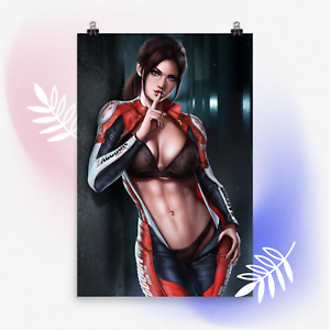 Resident Evil Claire Redfield Video Game Character Art Poster