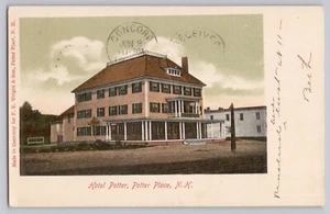 Biglietto postale privato - Vista esterna Hotel Potter - Potter Place New Hampshire - Foto 1 di 2