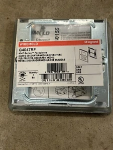 NEU IM PAKET WIREMOLD G4047RF GRAU 2GANG DEKORATEUR / MODULARE ABDECKPLATTE - Bild 1 von 2