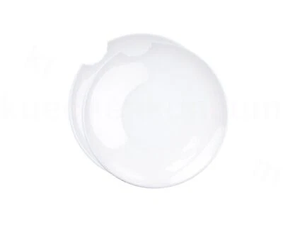 Tiefer Teller 2x rund 18cm m Biss TV Tassen weiß Porzellanteller Essteller weiß - Bild 1 von 4