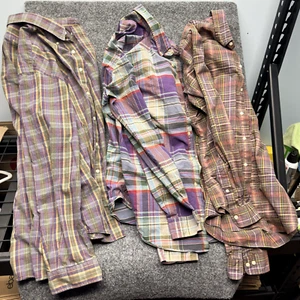 Polo Ralph Lauren Botón Manga Larga Para Hombre - XL Calce Clásico Cuadros - JUEGO DE 3 - Imagen 1 de 22