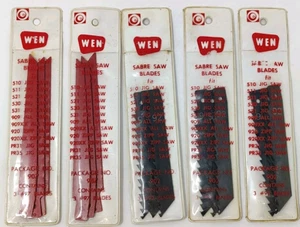 Vintage WEN Sabre Jig Saw Blades Set 3 #92 #97 907 902 NOS LOT 5 (21 Blades) - Picture 1 of 3