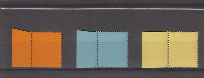 PREDECIMAL MACHIN ERA DUMMY LABELS MARGINAL SET OF 3 COLOURS - Image 1 of 2