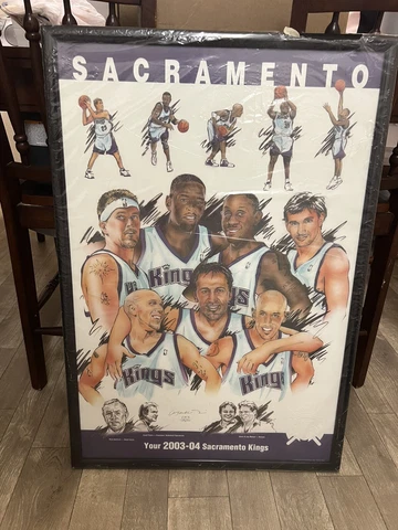 2003-2004 Sacramento Kings Lithograph #6912/7500 By Mark Price Cover