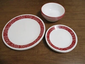 CORELLE BANDHANI DINNER, BREAD PLATES & CEREAL BOWLS LOT OF 14 - Picture 1 of 19