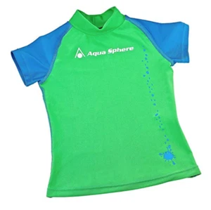 Aqua Sphere Rashguard Water Shirt Youth 4 Ocean Sun Swim Pool Rash Toddler Kids - Picture 1 of 7