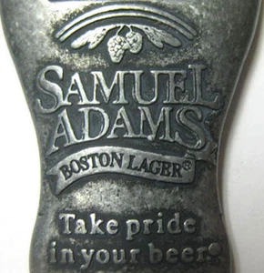 ABRIDOR DE CERVEZA SAMUEL ADAMS BOSTON LAGER Take Pride in Your Cerveza, Llavero MASSACHUSETTS - Imagen 1 de 4