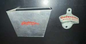 Budweiser Metal Wall Mount Bottle Opener and Catcher - Picture 1 of 7
