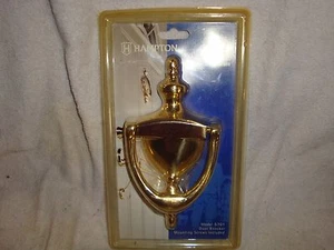 HAMPTON SOLID BRASS DOOR KNOCKER - Picture 1 of 2