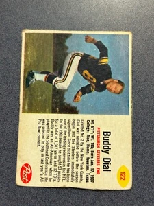 1962 Post - #122 Buddy Dial Pittsburgh Steelers VG @QS17 - Picture 1 of 2