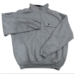 Vintage Knights Of  Round Table Eclectic Grandpa Sweater 1/2 Zip Gray Men’s L - Picture 1 of 10