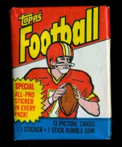 1983 Topps Football unopened wax pack (13 cards) - Marcus Allen, Singletary RC? - Picture 1 of 2