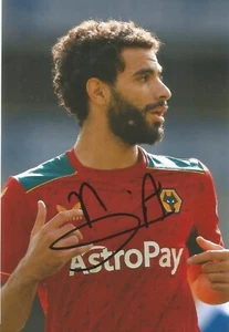 WOLVES & ALGERIA: RAYAN AIT-NOURI SIGNED 6x4 ACTION PHOTO+COA **PROOF** - Picture 1 of 2
