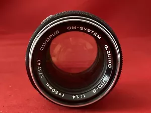 Olympus G. Zuiko Auto-S f1.4 50mm manual focus lens - spiderwebbing+ - as is - Picture 1 of 5