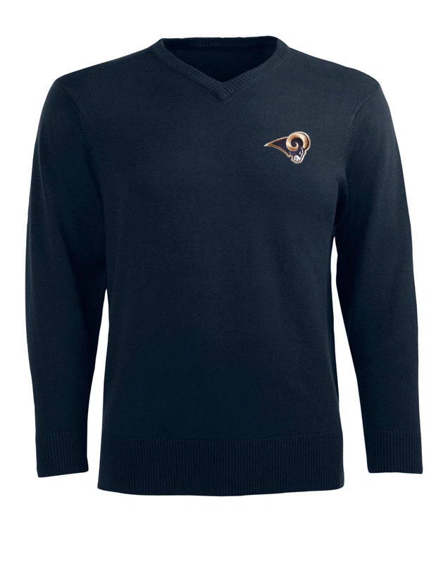 Men's NFL St. Louis Rams Antigua Ambassador Sweater Navy Blue Size Large - Изображение 1 из 4