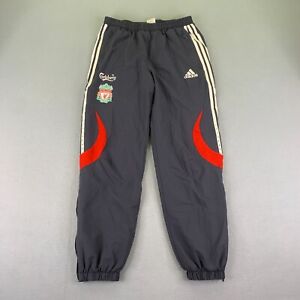 Adidas Liverpool Football Club Pants Men Large Gray Track Carlsberg Soccer Y2K