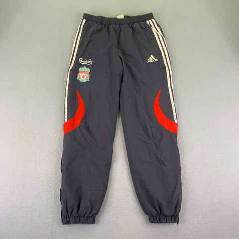 Adidas Liverpool Football Club Pants Men Large Gray Track Carlsberg Soccer Y2K Cover
