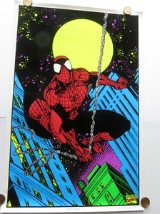 1996 Spider-Man® Velvet Blacklight Poster *VIDEO* #403 VINTAGE RARE - 23" x 35" - Picture 1 of 24