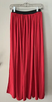 Halloween Red Long Maxi Red Costume Skirt Little Red Riding Hood gypsy OSFA - Image 1 of 4