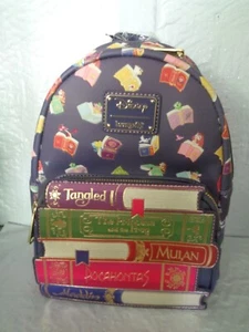 NWT Disney / Loungefly - Princess Books / Companions -  Mini Backpack  - Picture 1 of 4
