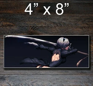 Nier Automata 2B Sword Android Slap Sticker Vinyl Decal Premium Bumper Sticker - Picture 1 of 2