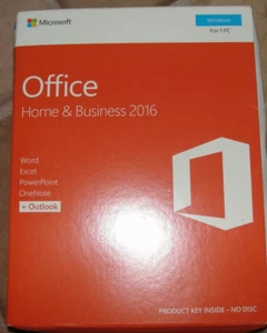 Microsoft Office Home And Business 2016 Lifetime License (factory sealed) - Picture 1 of 2