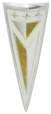 Emblema de cabezal del panel frontal para Pontiac Bonneville Catalina 1962 y Grand Prix Foto 1 de 4