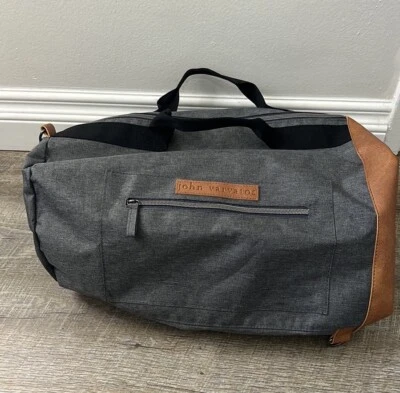 John Varvatos Mochila de Lona Gimnasio Viaje Fin de Semana Bolsa de Llevar Foto 1 de 4