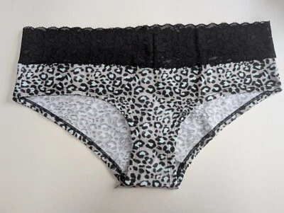 Catálogo Ex Bragas Talla 12, Estampado Animal Con Borde Encaje Negro Foto 1 de 2