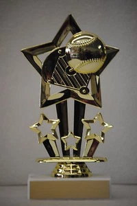 5.5" Baseball Star Trophy Award - Free Engraving - Picture 1 of 1