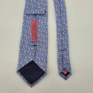 Vineyard Vines Mens 100% Silk Sailboat Clouds Sun Pattern Necktie Blue - Picture 1 of 6