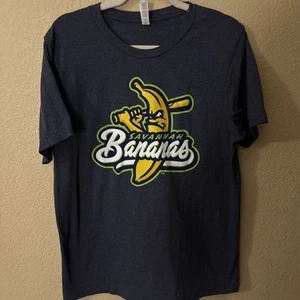 Savannah Bananas Men's Blue Short-Sleeve T-Shirt - large - Picture 1 of 6
