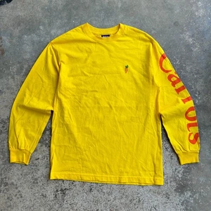 Carrots Long Sleeve Shirt Men Medium Yellow Cotton Embroidered Anwar Streetwear - Bild 1 von 12