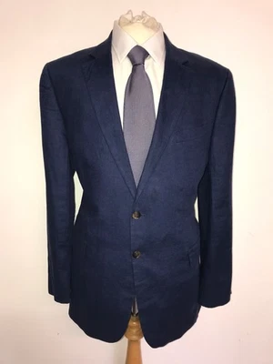 JAEGER - Mens BLUE LINEN SUIT - 44 Reg - W36 L34 - GORGEOUS - Image 1 of 4