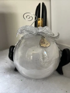 "PAPA IM HIMMEL" 4" GLAS ORNAMENT HANDBEMALT GESCHENK-PERSONALISIEREN-ERINNERUNG - Bild 1 von 3