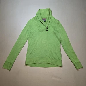Women’s Vineyard Vines Green Cowl Neck Wool Cashmere Blend Sweater Size Small - Picture 1 of 7